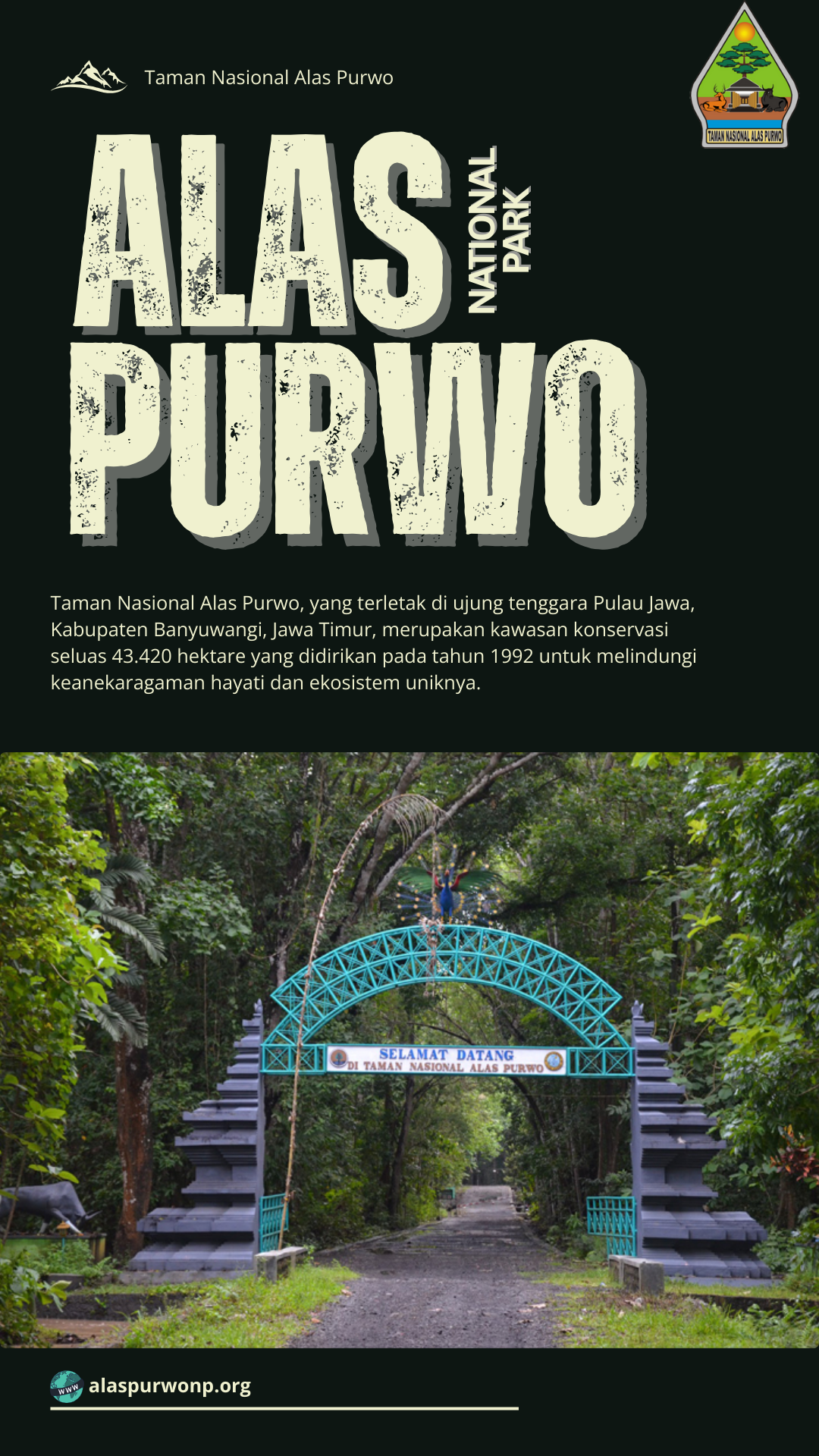 Selamat Datang di Taman Nasional Alas Purwo