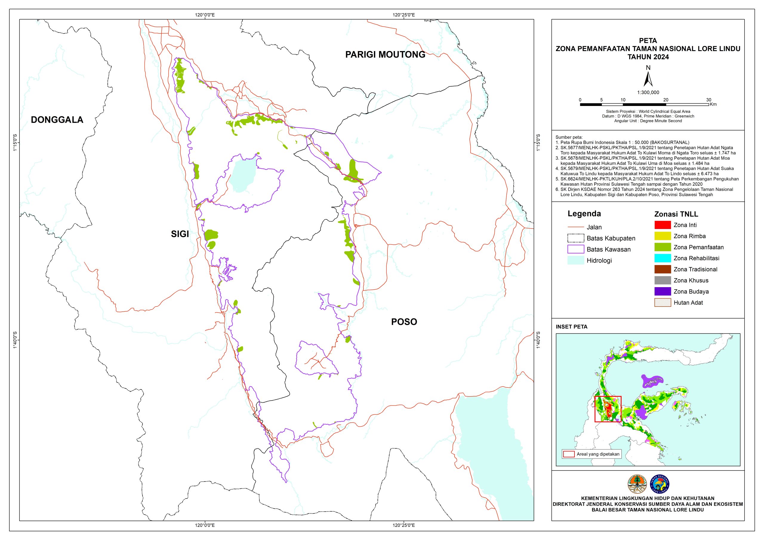 Peta Zona Pemanfaatan Alas Purwo